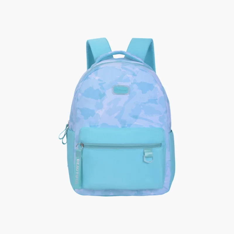 PAUSE Printed Backpack in Light Blue for Kids